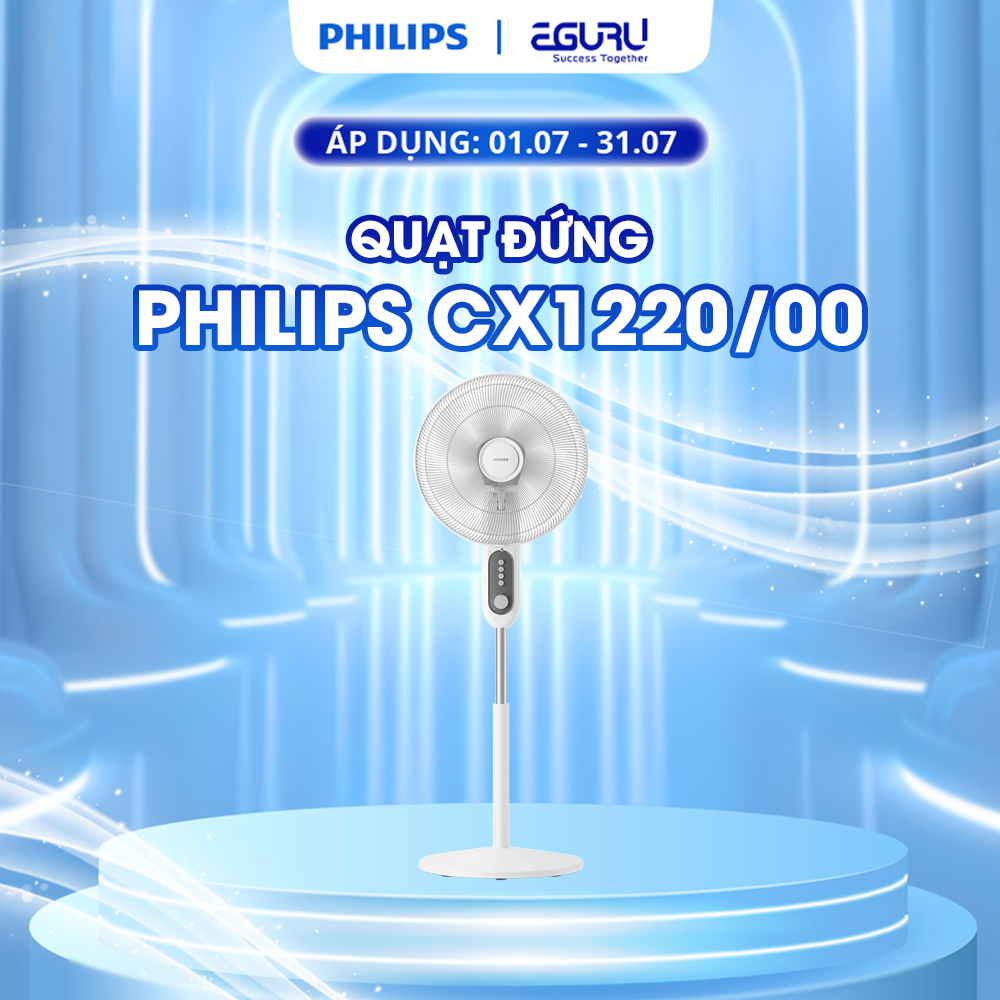 Quạt Đứng Philips CX1220/00 Công suất 47W- Hàng Chính Hãng - Bảo Hành 24 Tháng