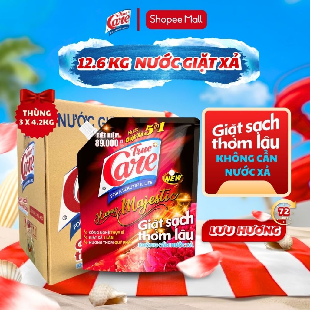 Thùng Túi Nước Giặt Xả True Care 5in1 (1.8kg-4.2kg)