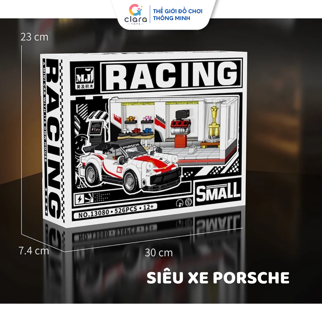 Đồ Chơi Lắp Ráp Mô Hình Siêu Xe Porsche 13080 526PCS Mô Hình Lắp Ráp LEGO 3D Xe Thể Thao STEM