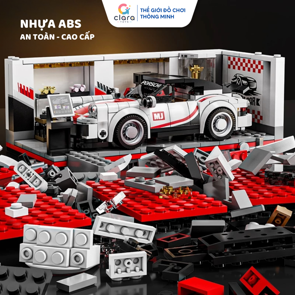 Đồ Chơi Lắp Ráp Mô Hình Siêu Xe Porsche 13080 526PCS Mô Hình Lắp Ráp LEGO 3D Xe Thể Thao STEM
