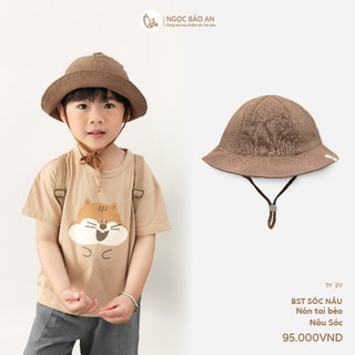 [NBAn] Nón tai bèo, nón cột dây cho trẻ em mềm nhẹ có dây cố định khi đi chơi tránh nắng nóng