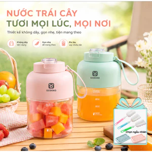 Máy xay hoa quả cầm tay xiao miQcooker 1100ML, một cốc hai nắp, Pin Sạc, Máy Xay Đa Năng 18 Lưỡi, Đá bào và sinh tố