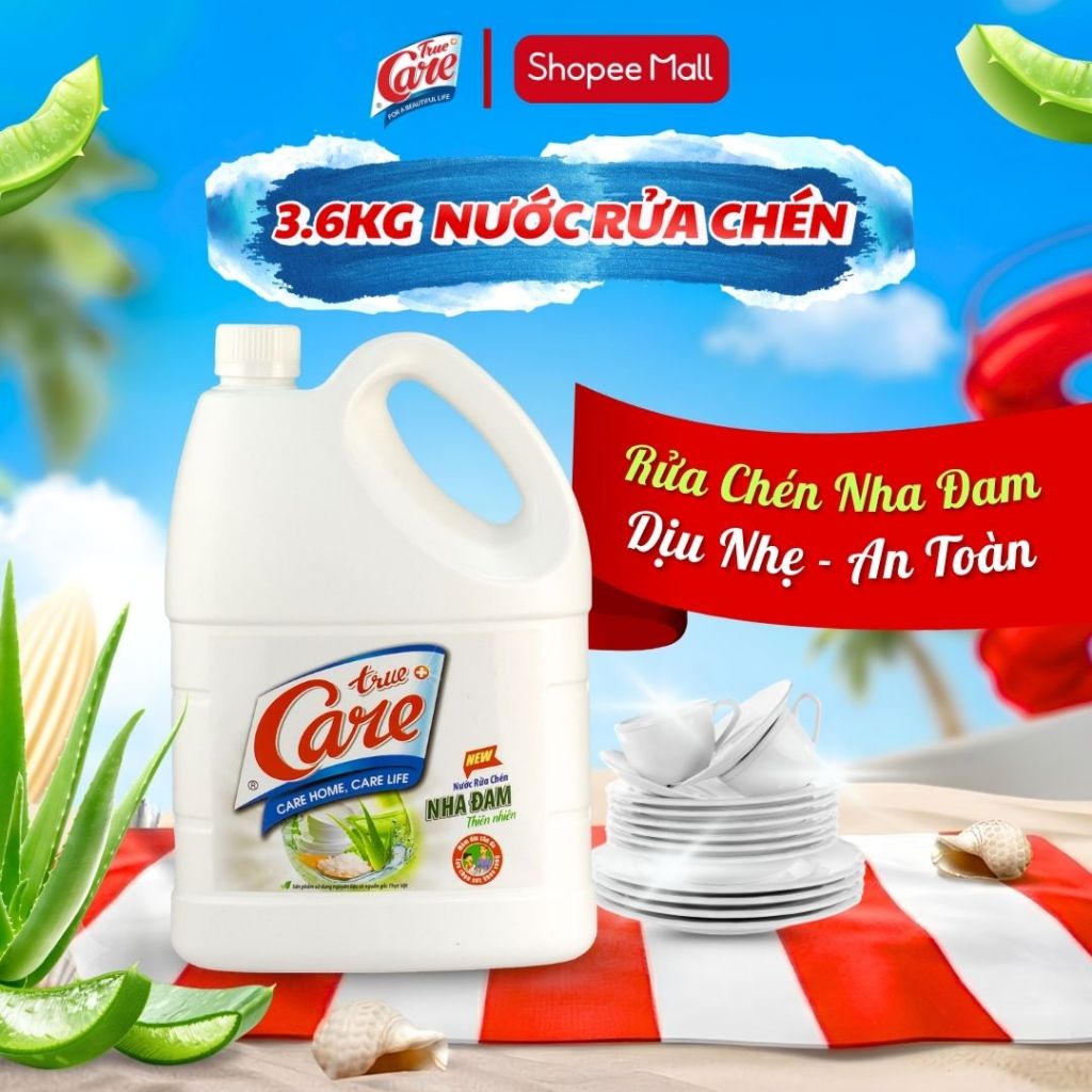 Nước Rửa Chén True Care Nha Đam 3.6kg