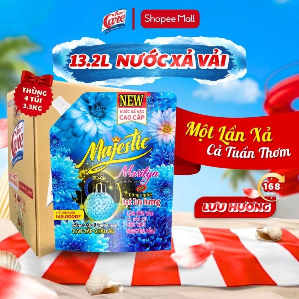 Thùng Nước Xả Vải True Care Majestic (1.15Kg - 3.3Kg)
