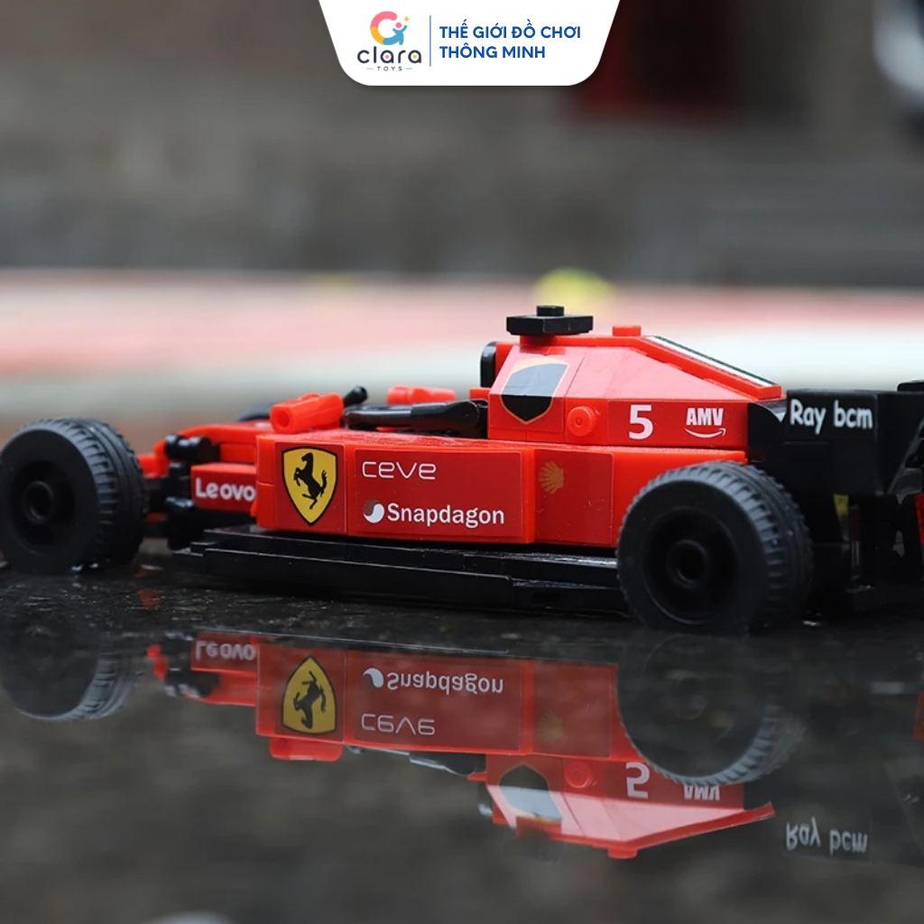 Đồ Chơi Lắp Ráp Xe Đua F1 Đỏ 13014A 238PCS Mô Hình Lắp Ghép LEGO 3D Mô Hình Xe Đua Thể Thao STEM 6+