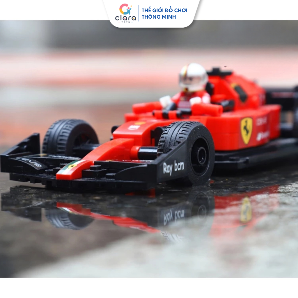 Đồ Chơi Lắp Ráp Xe Đua F1 Đỏ 13014A 238PCS Mô Hình Lắp Ghép LEGO 3D Mô Hình Xe Đua Thể Thao STEM 6+