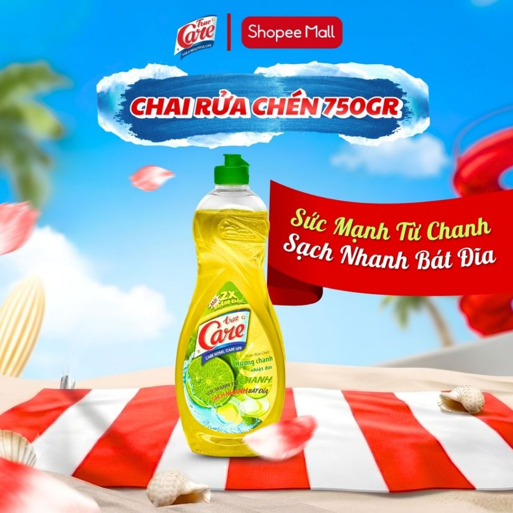 Nước Rửa Chén True Care Hương Chanh 750gr
