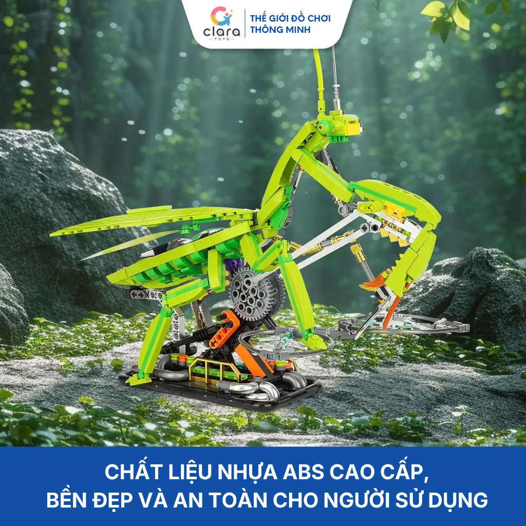 Đồ Chơi Lắp Ráp Bọ Ngựa Mantis 13055 999PCS Mô Hình Lắp Ghép LEGO 3D Mô Hình Cơ Khí Chuyển Động