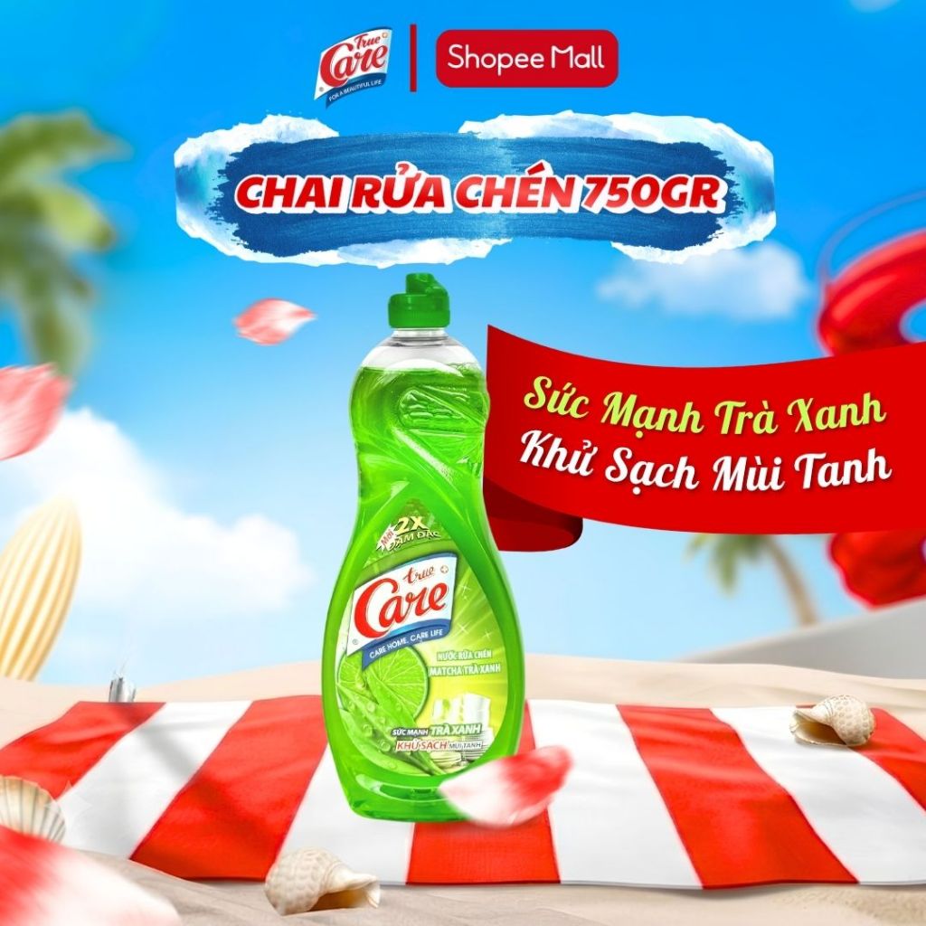 Nước Rửa Chén True Care Matcha Trà Xanh 750gr