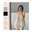 VANILLA SET | Bộ Ngủ Nữ Linen bánh bèo quyến rũ mềm, mát, chấm bi | Nibora Saigon