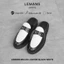 The Diamond Mules Loafer LEMANS - Black White - Giày sục da bò - Bảo hành 24 tháng