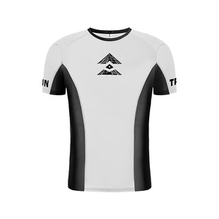 Áo Chạy Bộ Ngắn Tay Nam Nữ T8 Iced Tee Màu Trắng Logo Nón Lá - Antien Sport
