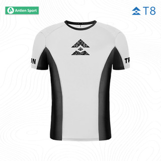Áo Chạy Bộ Ngắn Tay Nam Nữ T8 Iced Tee Màu Trắng - siêu nhẹ - thỏa mái - thoáng khí - Antien Sport