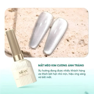 Sơn Mắt Mèo Kim Cương Ánh Trăng Milan Moonlight Siêu Sáng 15ml