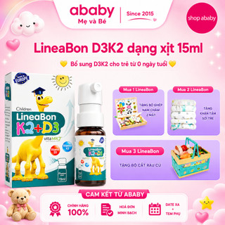 [DATE 3/2028] Vitamin LineaBon D3 K2 dạng xịt tiện lợi 10ml Hỗ Trợ Hấp Thu Canxi tăng chiều cao