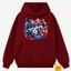 Áo Hoodie Phom Rộng USA Cờ Hoa Siêu Chất - Tự Do Định Hình Gu Riêng Bạn