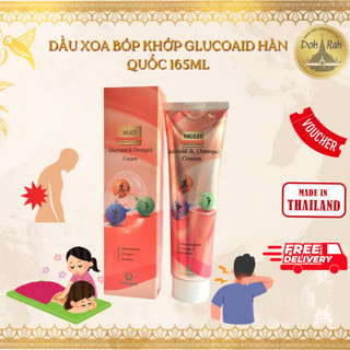 [CHÍNH HÃNG] Dầu Lạnh Đỏ Xoa Bóp Glucoaid & Omega 3 Cream Hàn Quốc 165ml - SHOP DẦU DOKRAK