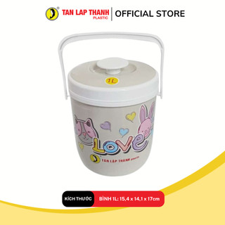Bình đá tròn 1L nhựa PP giữ nhiệt Tân Lập Thành Sản phẩm chất lượng, nhà nhà thịnh vượng
