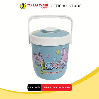 Bình đá tròn 1L nhựa PP giữ nhiệt Tân Lập Thành Sản phẩm chất lượng, nhà nhà thịnh vượng