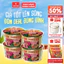 Set 4 Tô Hoàng Gia Mì Kim Chi Thịt Bò/ Thịt Bằm VIFON 130g - Có Thịt Thật, Tiện Lợi, Đủ Chất