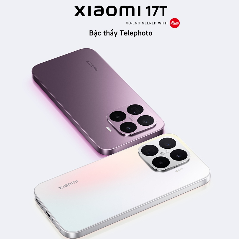 Điện thoại Xiaomi 17T 12+256GB | 12+512GB Leica 5x Telephoto | Pin silicon-carbon 6500mAh | Bảo hành chính hãng | BigBuy360 - bigbuy360.vn
