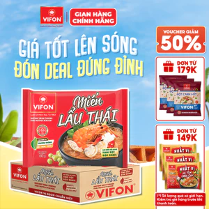 Thùng 24 Gói Miến VIFON 58g-60g (Vị Lẩu Thái/ Măng Vịt/ Sườn Heo) Sợi Dai