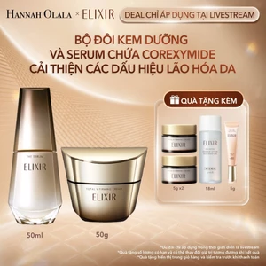 Bộ Serum trẻ hóa làn da Elixir THE SERUM 50ml + Kem dưỡng cải thiện chảy xệ TOTAL V FIRMING CREAM 50g
