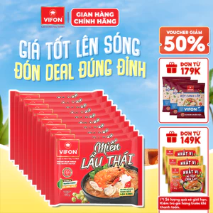 Combo 10 Gói Miến Măng Vịt/Miến Sườn Heo/Miến Lẩu Thái - Hương Vị Đậm Đà, 58g/Gói