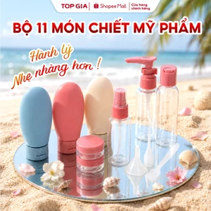 Bộ 11 Món Chiết Mỹ Phẩm Du Lịch TopGia Nhỏ Gọn, Tiện Lợi