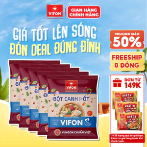 Set 5 Gói Bột Canh Các Loại VIFON - Nguyên Liệu Tự Nhiên, 200g/Gói