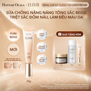 HO_|SẮC BEIGE MỚI| Sữa chống nắng nâng tông chống lão hóa triệt sắc đốm nâu Elixir Day Care Revolution Tone-up Beige 35g