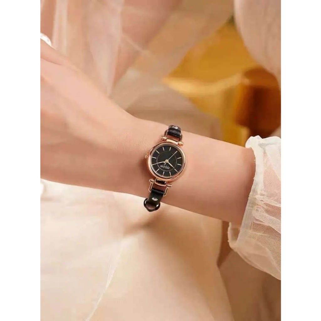 Đồng Hồ Nữ JA-1420 Julius Hàn Quốc Dây Da 3 màu