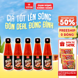 Set 2/ Set 5 Tương Ớt Cay Bùng Nổ VIFON 500ml/ Chai Nước Sốt