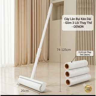 Cây Lăn Bụi Đa Năng 26cm Dài 125cm Kèm 3 Lõi Dính 50 Lớp Dính