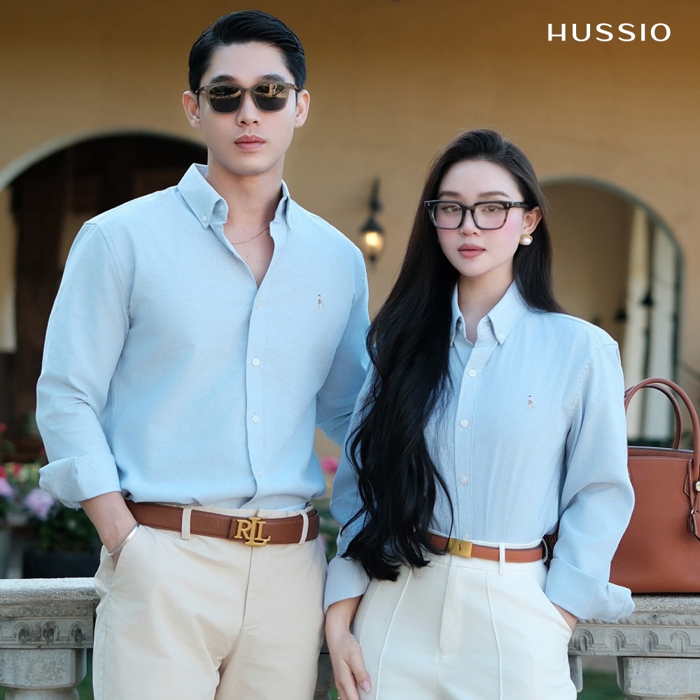Combo 2 Áo sơ mi tay dài nam SEASON "BA" logo thêu, vải Oxford cao cấp, thanh lịch - HUSSIO