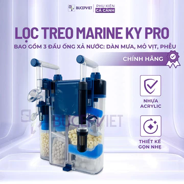 Lọc treo Marine cao cấp KY PRO – Có sẵn vật liệu lọc, lọc bụi bể cá, làm nước trong cho bể cá