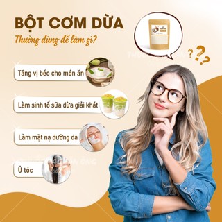 Bột cơm dừa 1kg, bột dừa thơm béo đặc trưng, giúp tăng hương vị cho nhiều món ăn, thức uống