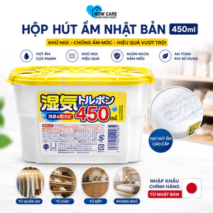 Hộp Hút Ẩm Khử Mùi Kokubo - Hakugen Mùa Nồm Ẩm Chống Ẩm Mốc Quần Áo Tủ Giày 450ml Có Nắp Đậy Nội Địa Nhật Bản Chính Hãng