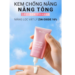 Kem chống nắng nâng tông Natural Tone Up Sun Milk SPF 50+ PA++++ 40ml MOI Cosmetics Hồ Ngọc Hà
