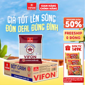Thùng 40 Gói Bột Canh 14% VIFON 200g Gia Vị Súp Đậm Đà Bổ Sung Tỏi Ớt Tiêu