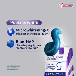 [MỚI] Kem đánh răng P/S Ultra White Trắng Bật 5 Tông 100g