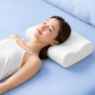 Gối cao su non cho người lớn NIN House giảm đau cổ vai gáy và giảm ngáy dạng lượn sóng memory foam nhiều kích thước