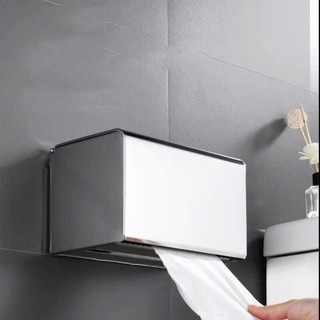 Hộp Đựng Giấy Vệ Sinh INOX SUS304 Dán Tường Hoặc Khoan Vít