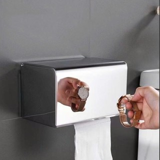 Hộp Đựng Giấy Vệ Sinh INOX SUS304 Dán Tường Hoặc Khoan Vít