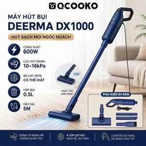 Máy hút bụi cầm tay Deerma DX1000 công suất 16000 Pa 2 chế độ hút