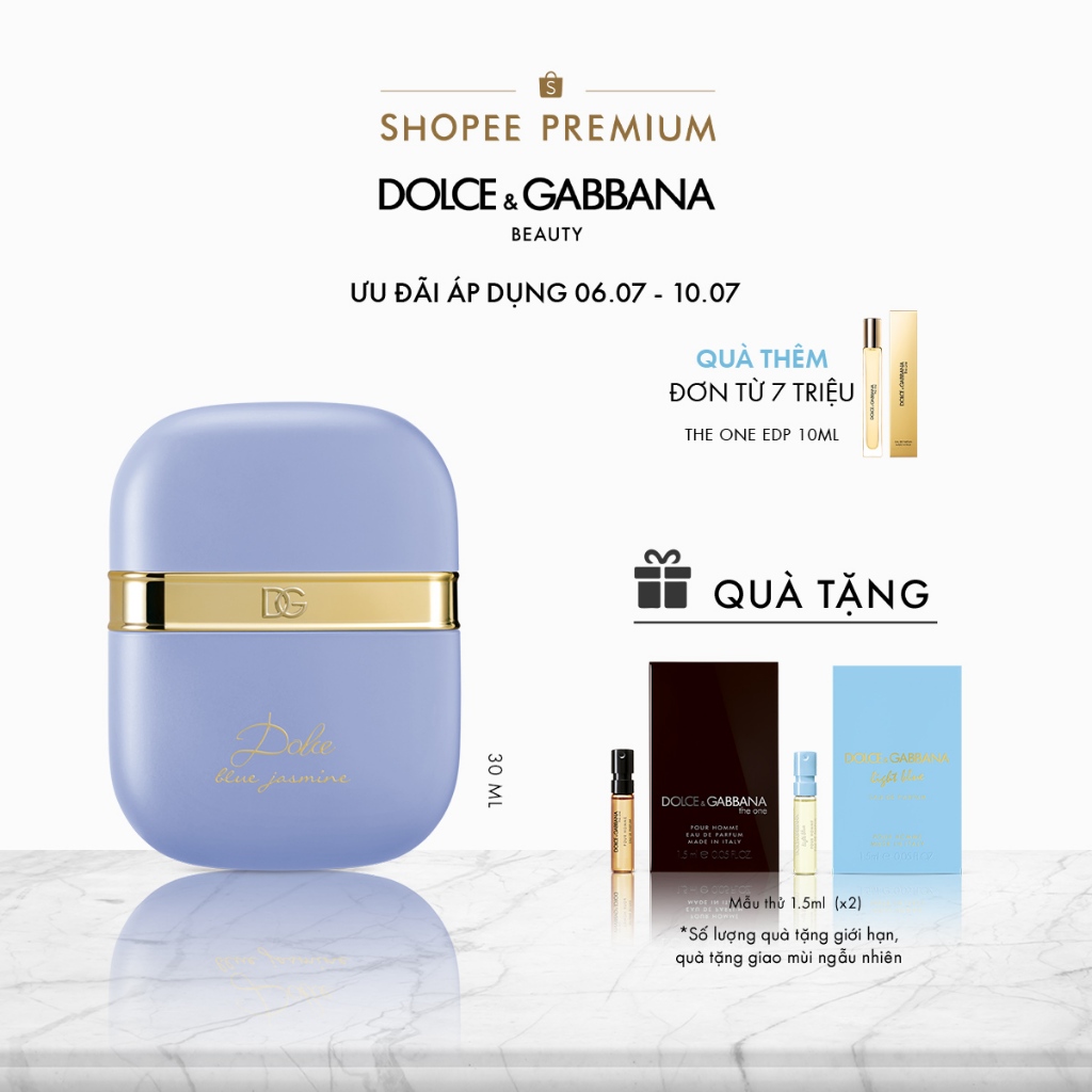 Nước hoa dạng gel Dolce&Gabbana Dolce Blue Jasmine Eau de Toilette Perfume Gel 30ml