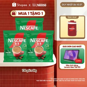 Combo 3 Bịch Cà phê Hòa tan NESCAFÉ VỊ RANG ĐẬM 46 gói Đậm Thơm Hoàn Hảo