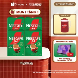 Combo 4 Hộp Cà phê Hòa tan NESCAFÉ VỊ RANG ĐẬM 20 gói Đậm Thơm Hoàn Hảo