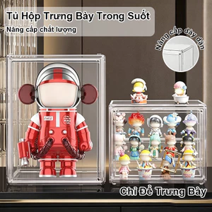 Tủ Hộp Trưng Bày Trong Suốt Độ Trong Suốt Cao - Xếp Chồng Nhiều Tầng ，Phù Hợp Búp Bê Lớn/Nhỏ