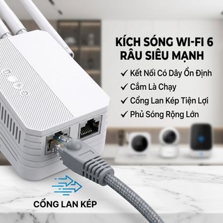Bộ kích sóng Wifi Repeater EXT350 6 râu tốc độ cao, mở rộng tầm phát sóng, cải thiện tốc độ mạng